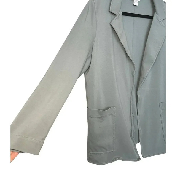 Athleta Women’s Eastbound Blazer Gray Green Size 14 - Picture 6 of 8